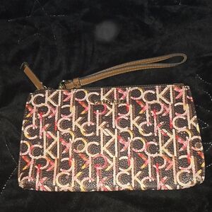Calvin Klein Multicolor Logo Wristlet